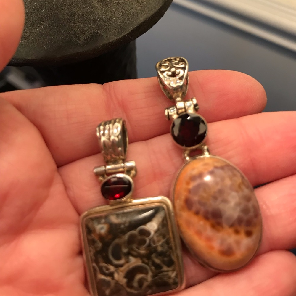 NWOT 2 sterling silver pendents.